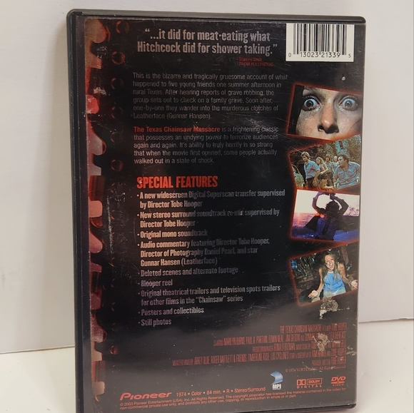 The Texas Chainsaw Massacre Special Edition Horror Movie DVD Classic - Picture 3 of 5